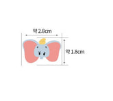 迪士尼復古小飛象角色有機 30 年代棉質面料,韓國製造,半碼